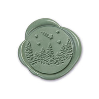 Winter Wonderland Adhesive Christmas Wax Seal Stickers 8PK - Hand Pressed 1 1/4" - Nostalgic Impressions