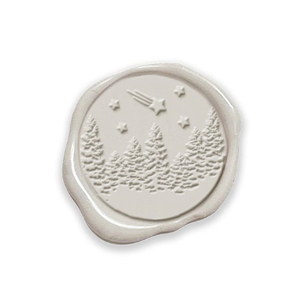 Winter Wonderland Adhesive Christmas Wax Seal Stickers 8PK - Hand Pressed 1 1/4" - Nostalgic Impressions