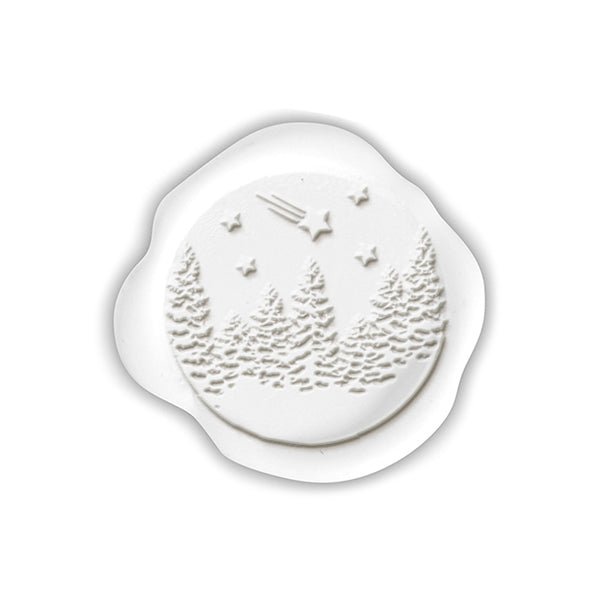 Winter Wonderland Adhesive Christmas Wax Seal Stickers 8PK - Hand Pressed 1 1/4" - Nostalgic Impressions
