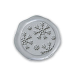 Snowflakes Adhesive Christmas Wax Seal Stickers 8PK - Hand Pressed 1 1/4"