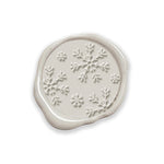 Snowflakes Adhesive Christmas Wax Seal Stickers 8PK - Hand Pressed 1 1/4"