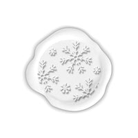 Snowflakes Adhesive Christmas Wax Seal Stickers 8PK - Hand Pressed 1 1/4" - Nostalgic Impressions