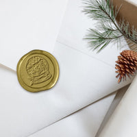 Snow Globe Adhesive Christmas Wax Seal Stickers 8PK - Hand Pressed 1 1/4" - Nostalgic Impressions