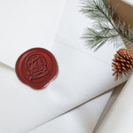 Snow Globe Adhesive Christmas Wax Seal Stickers 8PK - Hand Pressed 1 1/4"