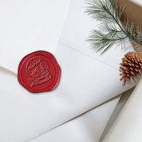 Snow Globe Adhesive Christmas Wax Seal Stickers 8PK - Hand Pressed 1 1/4" - Nostalgic Impressions