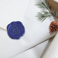 Snow Globe Adhesive Christmas Wax Seal Stickers 8PK - Hand Pressed 1 1/4" - Nostalgic Impressions