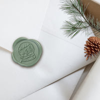 Snow Globe Adhesive Christmas Wax Seal Stickers 8PK - Hand Pressed 1 1/4"