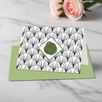 Art Deco Black Foil Boxed Note Cards with Wax Seal  8/8  by Nostalgic Impressions