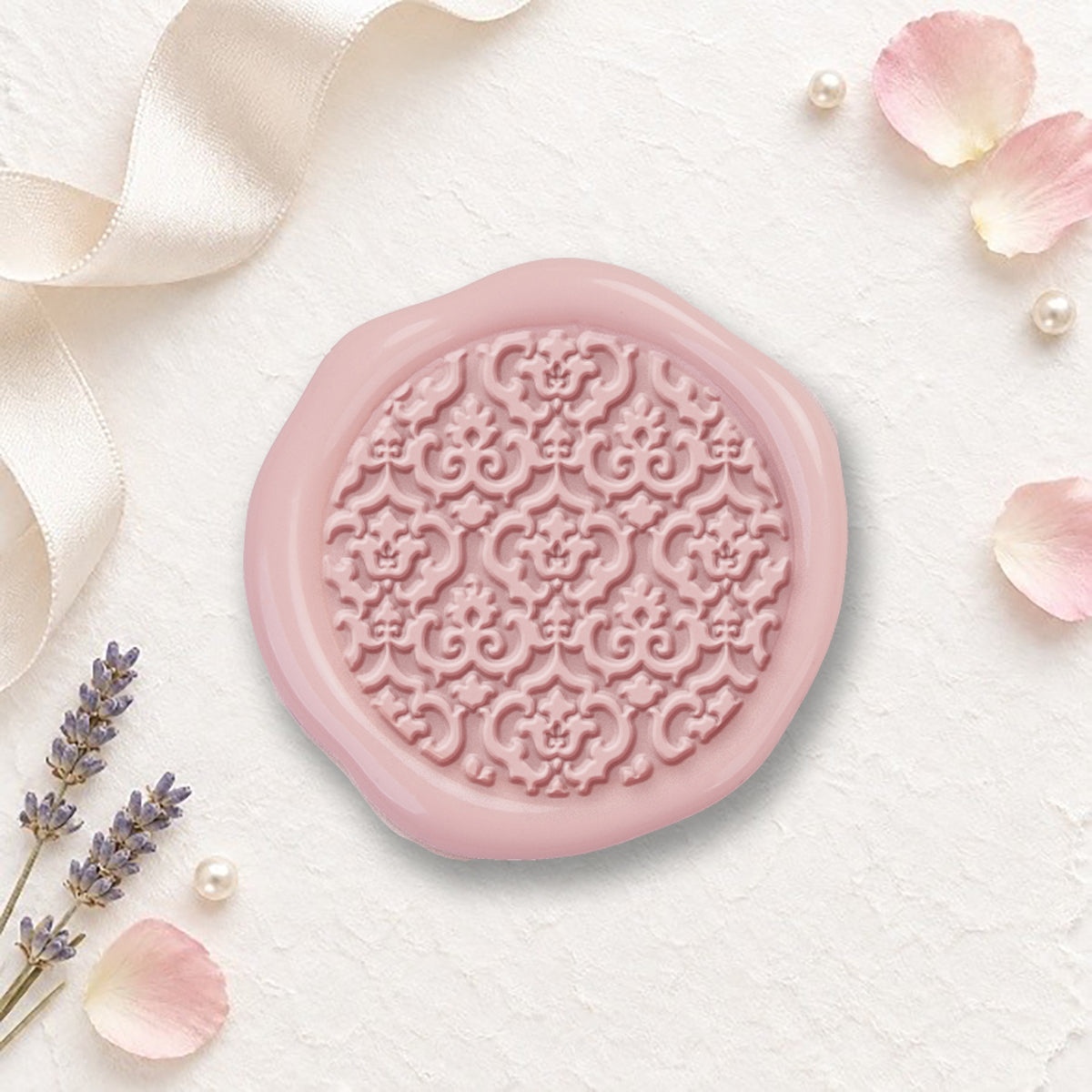 Brocade Hand Pressed Adhesive Wax Seals  #7503