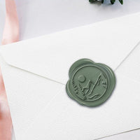 Mountain Scene Hand Pressed Adhesive Wax Seals #7515PNS - Nostalgic Impressions