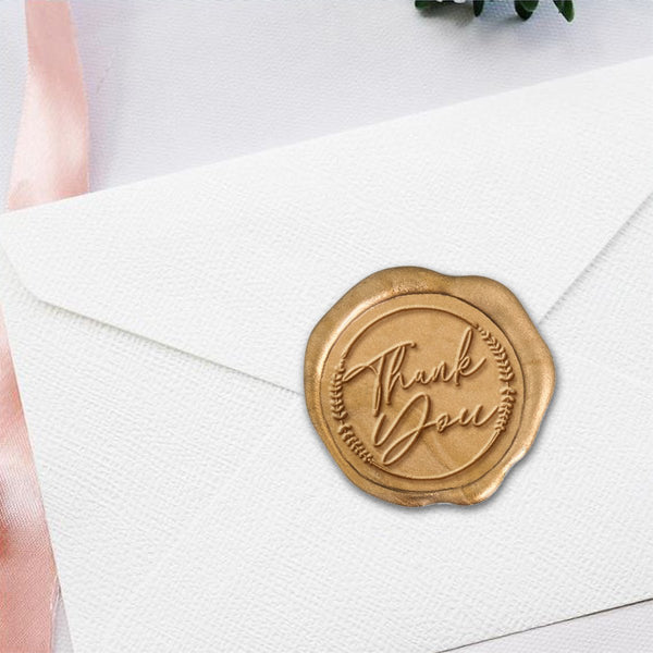 Thank You Hand Pressed Adhesive Wax Seals #7883PNS - Nostalgic Impressions