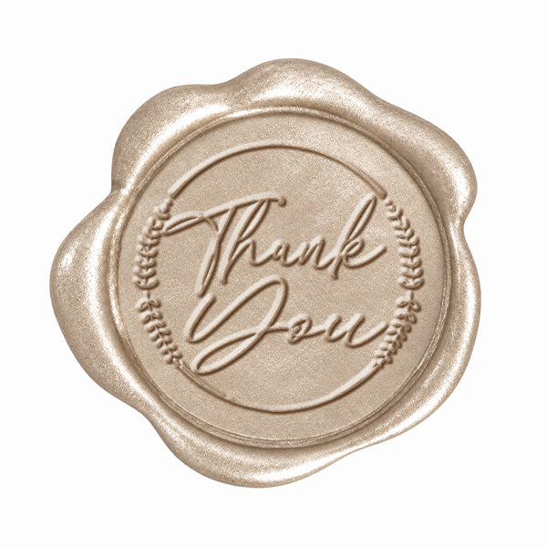 Thank You Hand Pressed Adhesive Wax Seals #7883PNS