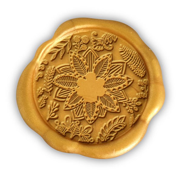 Blooming Hand Pressed Wedding Motif Adhesive Wax Seals #8014 - Nostalgic Impressions