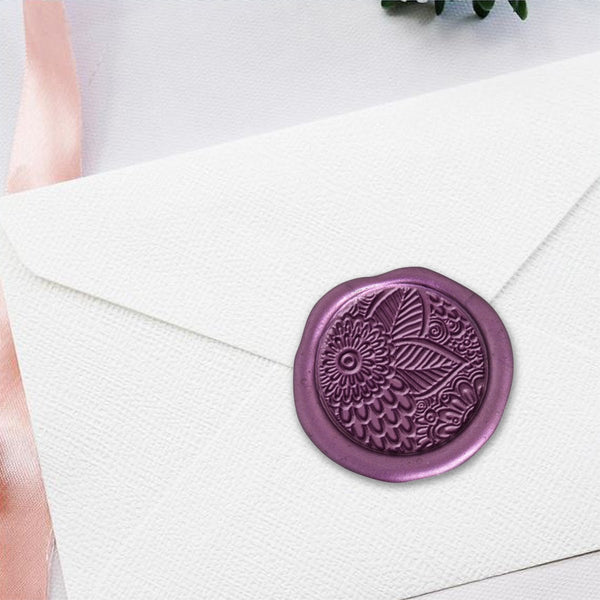 Flowerworks Hand Pressed Wedding Motif Adhesive Wax Seals #8016 - Nostalgic Impressions