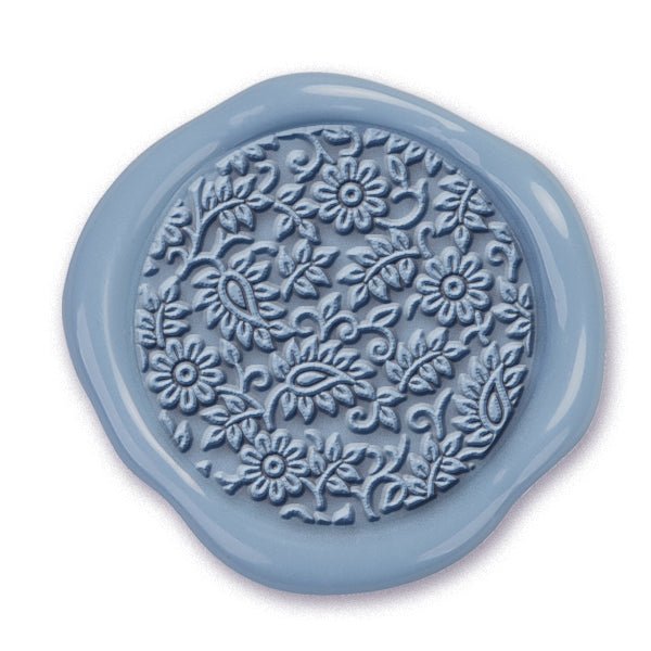Blossoms Hand Pressed Wedding Motif Adhesive Wax Seals #8018 - Nostalgic Impressions