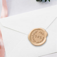 Zola Wedding Monogram Adhesive Wax Seals #8021 Bundle with Stamp