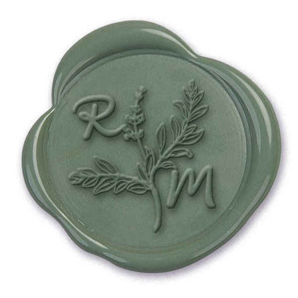 King's Floral Monogram Custom Wax Seal Stamp with Multiple Font Choices with Preview #8028 - Nostalgic Impressions