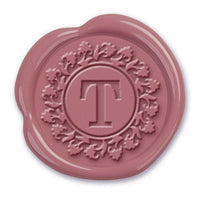 Orbis Single Initial Adhesive Wax Seals #8043 Bundle with Stamp - Nostalgic Impressions