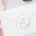 Red Velvet Wedding Monogram Adhesive Wax Seals #8100 Bundle with Stamp - Nostalgic Impressions