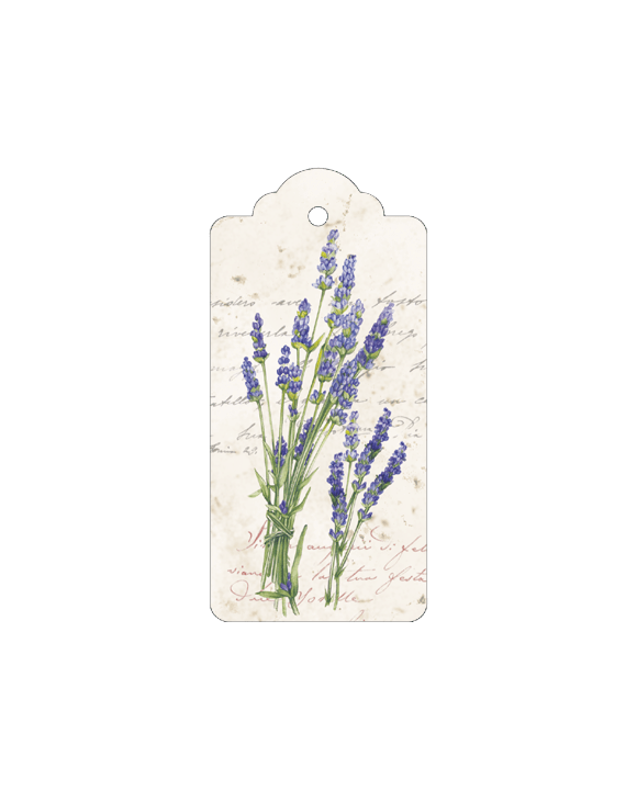 Lavender Italian Gift Tags with String - Pack of 4 - Nostalgic Impressions