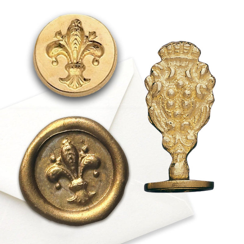 Fleur de Lis Wax Seal Stamp - Nostalgic Impressions