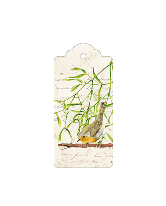 Songbird Italian Gift Tags with String - Pack of 4 - Nostalgic Impressions