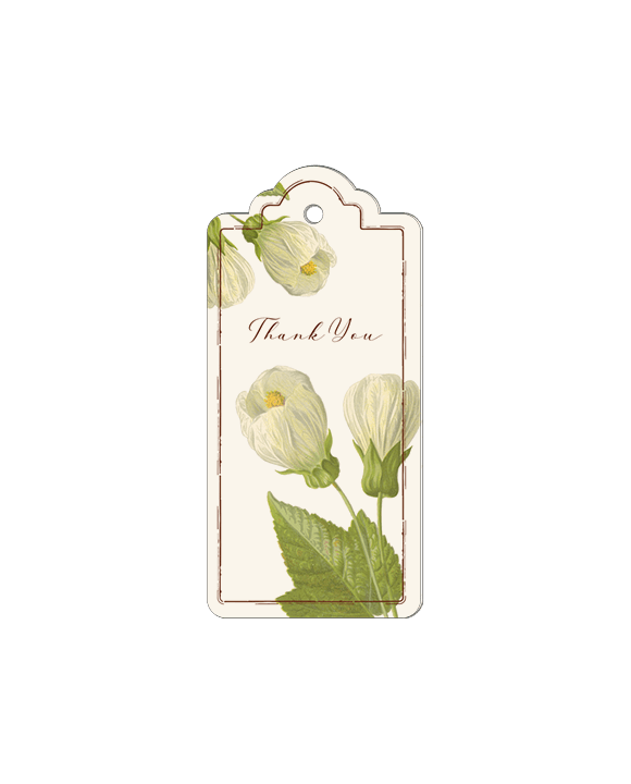 Thank You Italian Gift Tags with String - Pack of 4 - Nostalgic Impressions