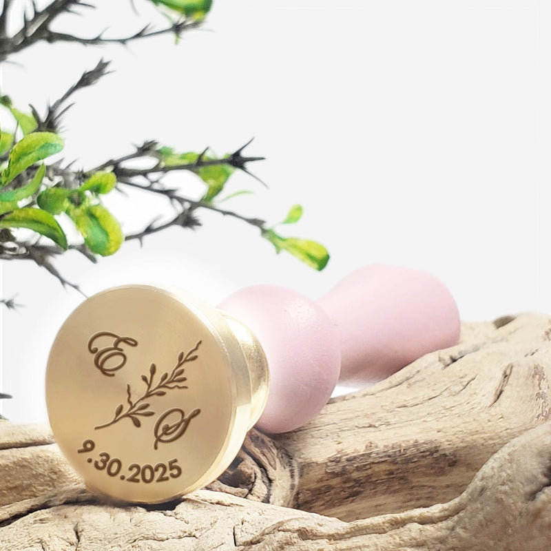 Rosemary Monogram Wax Seal Stamp #8710 - Nostalgic Impressions