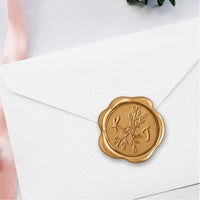 Perpetua Wedding Monogram Adhesive Wax Seals #8813 Bundle with Stamp