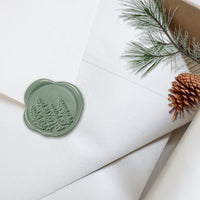 In The Woods Adhesive Christmas Wax Seal Stickers 8PK - Hand Pressed 1 1/4" - Nostalgic Impressions