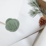 In The Woods Adhesive Christmas Wax Seal Stickers 8PK - Hand Pressed 1 1/4"