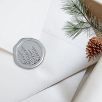 In The Woods Adhesive Christmas Wax Seal Stickers 8PK - Hand Pressed 1 1/4" - Nostalgic Impressions
