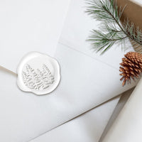 In The Woods Adhesive Christmas Wax Seal Stickers 8PK - Hand Pressed 1 1/4" - Nostalgic Impressions