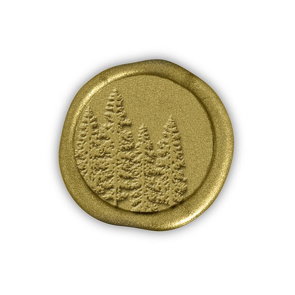 In The Woods Adhesive Christmas Wax Seal Stickers 8PK - Hand Pressed 1 1/4" - Nostalgic Impressions