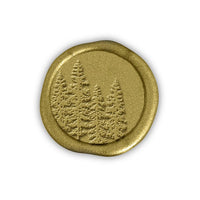 In The Woods Adhesive Christmas Wax Seal Stickers 8PK - Hand Pressed 1 1/4" - Nostalgic Impressions