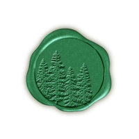 In The Woods Adhesive Christmas Wax Seal Stickers 8PK - Hand Pressed 1 1/4" - Nostalgic Impressions