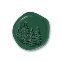 In The Woods Adhesive Christmas Wax Seal Stickers 8PK - Hand Pressed 1 1/4" - Nostalgic Impressions