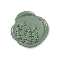 In The Woods Adhesive Christmas Wax Seal Stickers 8PK - Hand Pressed 1 1/4" - Nostalgic Impressions