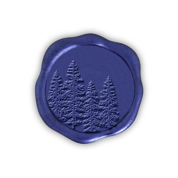 In The Woods Adhesive Christmas Wax Seal Stickers 8PK - Hand Pressed 1 1/4" - Nostalgic Impressions