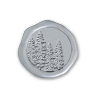In The Woods Adhesive Christmas Wax Seal Stickers 8PK - Hand Pressed 1 1/4" - Nostalgic Impressions