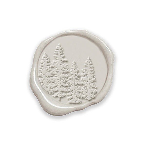 In The Woods Adhesive Christmas Wax Seal Stickers 8PK - Hand Pressed 1 1/4" - Nostalgic Impressions