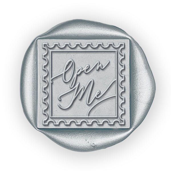 Open Me Hand Pressed Square Adhesive Wax Seals #8823PNS - Nostalgic Impressions