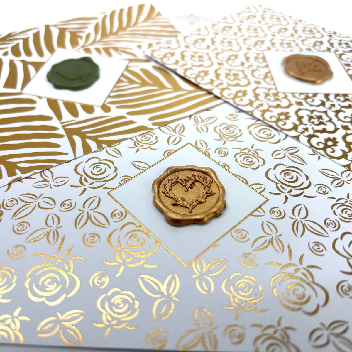 Gold Foil Detail with Wax Seal by Nostalgic Impressions