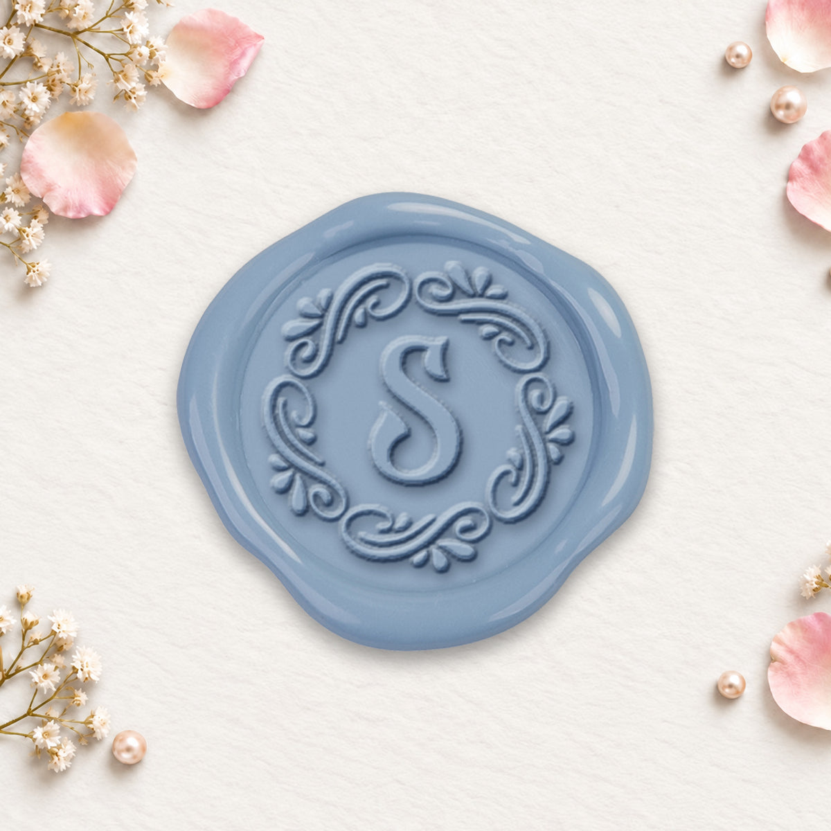 Maia Initial Wedding Wax Seals #9003 Bundle with Stamp