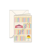 Birthday Small Note Cards with envelope 3x4 - Set of 2