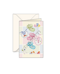 Baby Small Note Cards with envelope 3x4 - Set of 2 - Nostalgic Impressions