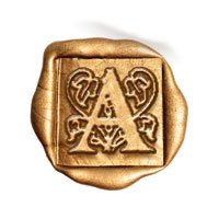Square 3/4" Brass Initial Dies - no handle - Nostalgic Impressions