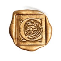 Square 3/4" Brass Initial Dies - no handle - Nostalgic Impressions