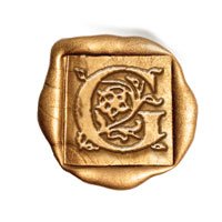 Square 3/4" Brass Initial Dies - no handle - Nostalgic Impressions