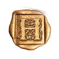 Square 3/4" Brass Initial Dies - no handle - Nostalgic Impressions